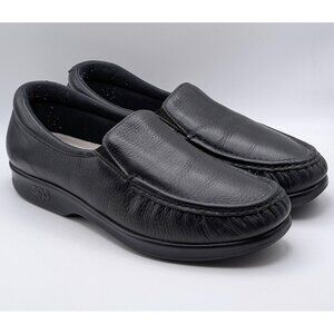 SAS Tripad Black Flats Loafers Comfort Slip On Leather Women's Size 9.5 N Narrow